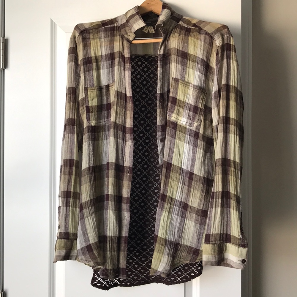 Free people button down.